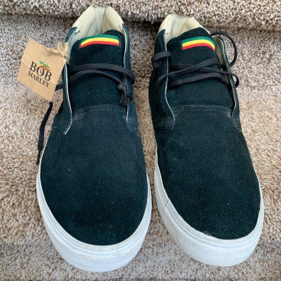 Bob Marley Legend Navy Moc Toe Leather Chukka Boots. - Picture 2 of 14